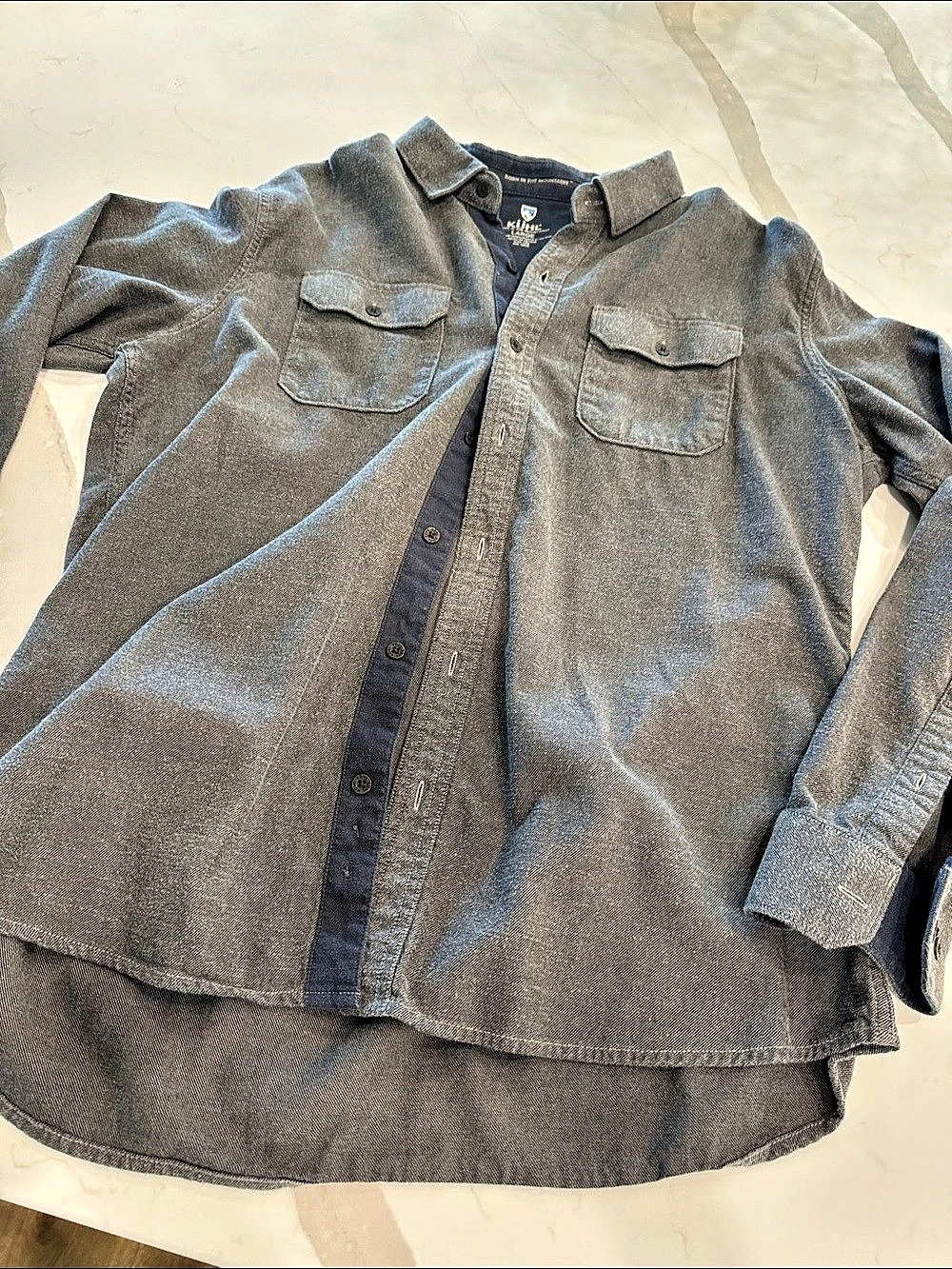 KÜHL Renegade Shirt Casual Button Down Gray Large
